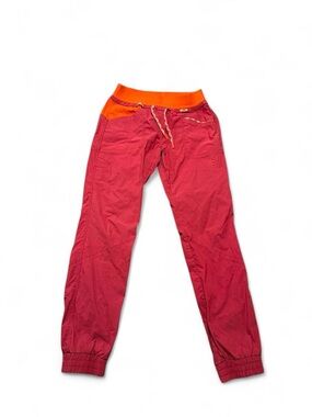 La Sportiva Women's Pink Mantra Pants with Orange Waistband